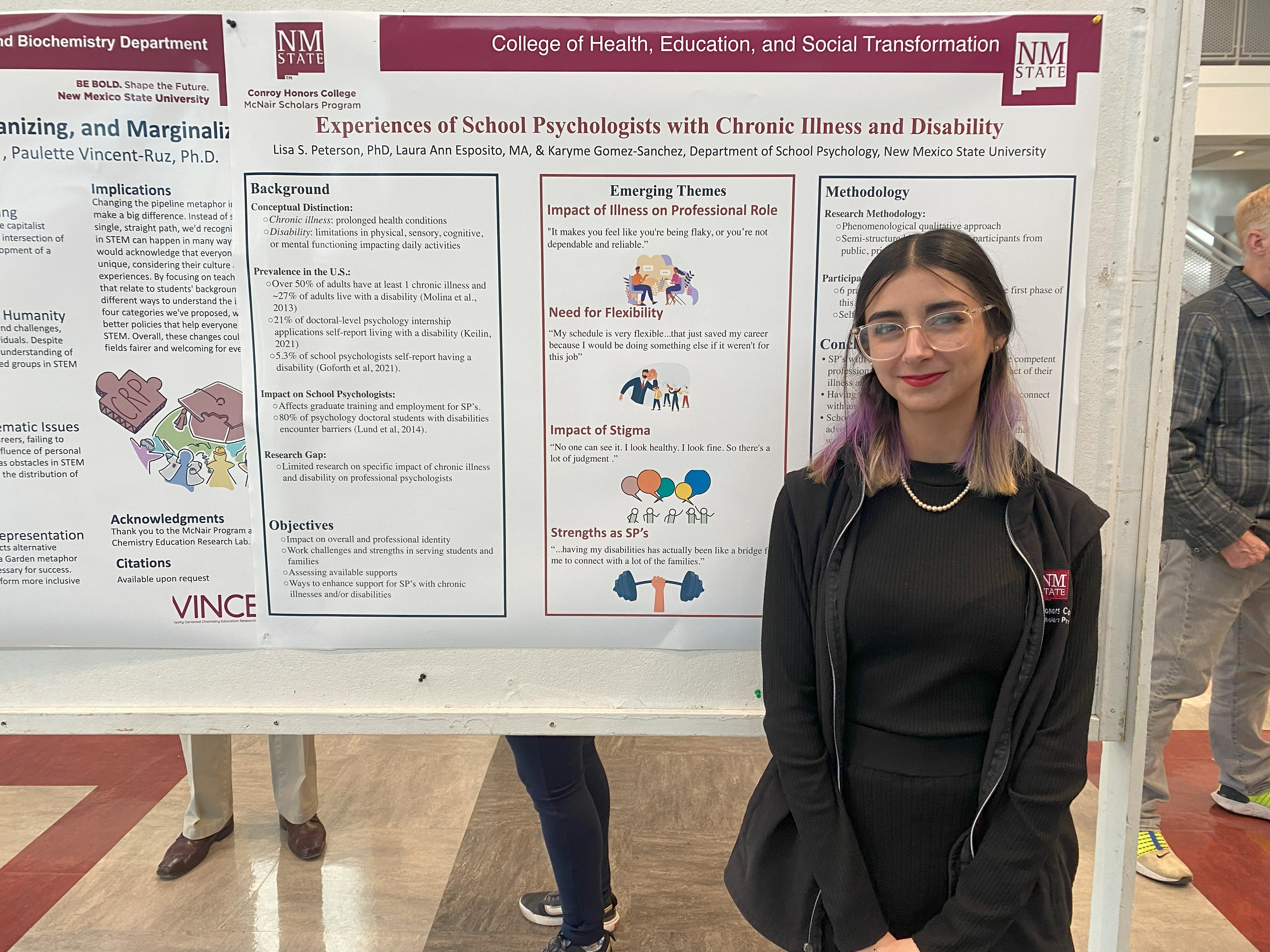 Student Presenting Poster